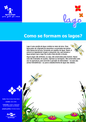 >Formação de lago